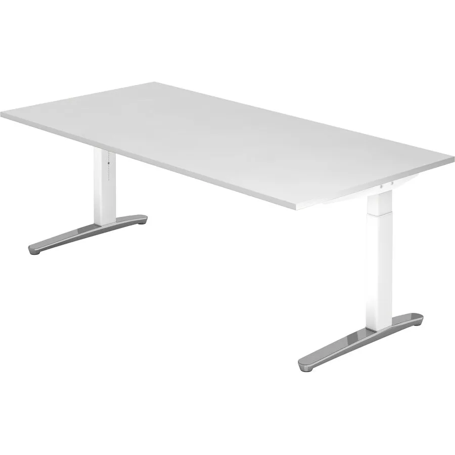 Schreibtisch Office weiss Holzwerkstoff B 200 T 100 cm