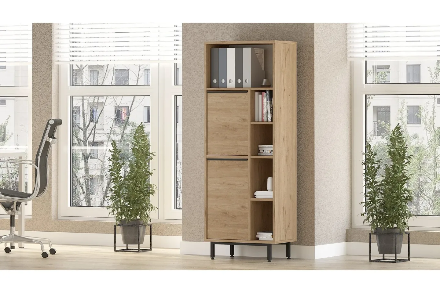 Liyakat Highboard - Valnöt