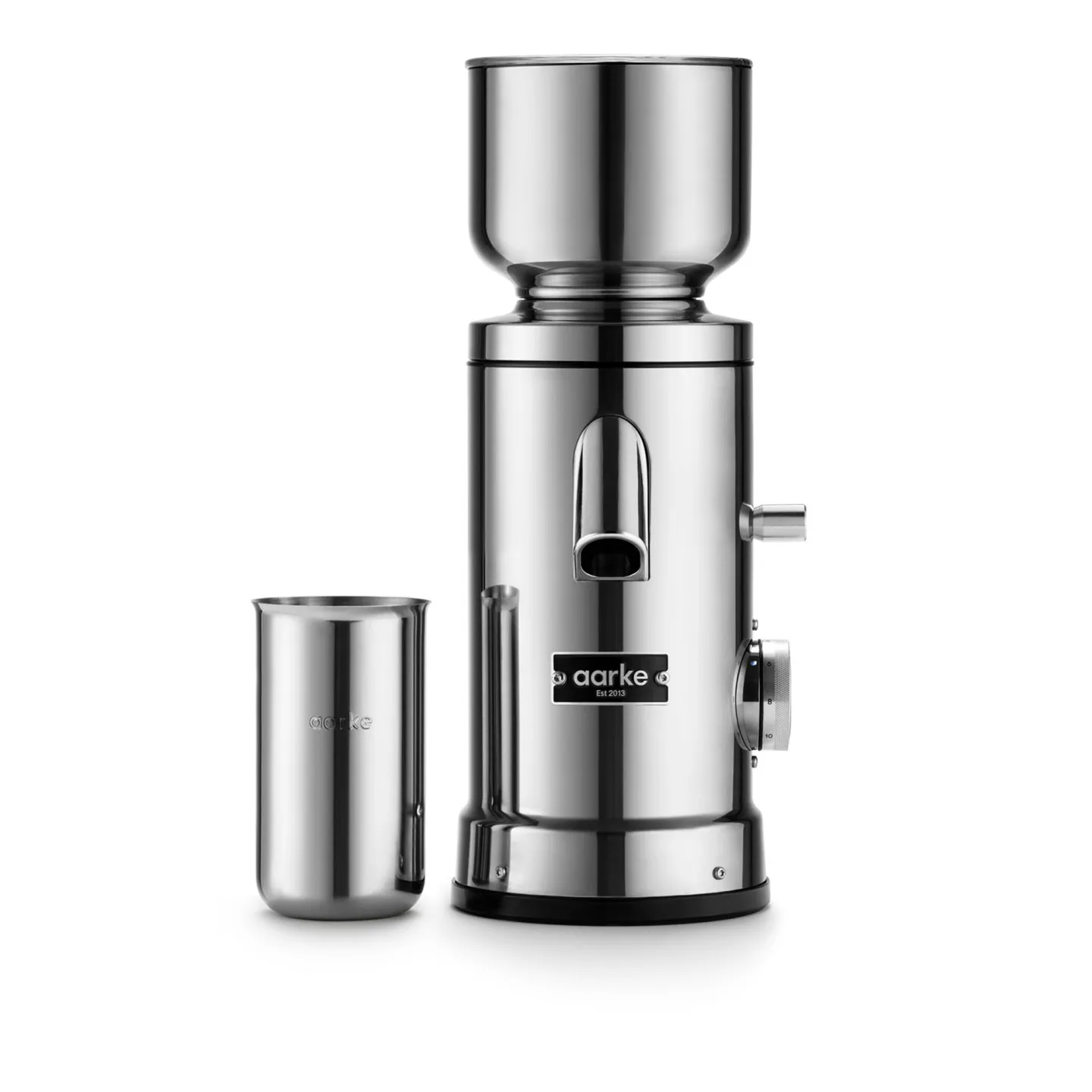 Aarke - Coffee Grinder Stainless Steel - Kaffemaskiner och kaffebryggare - Carl Ljungh,Jonas Groth - Silver - Metall