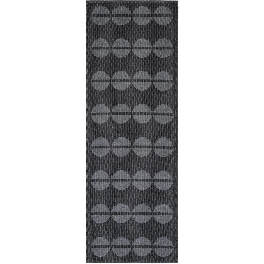 HORREDSMATTAN Outdoor-Teppich Bastian graphite Tupfenmuster Phthalatfreies PVC 90%, Polyester 10% 70 x 350 cm