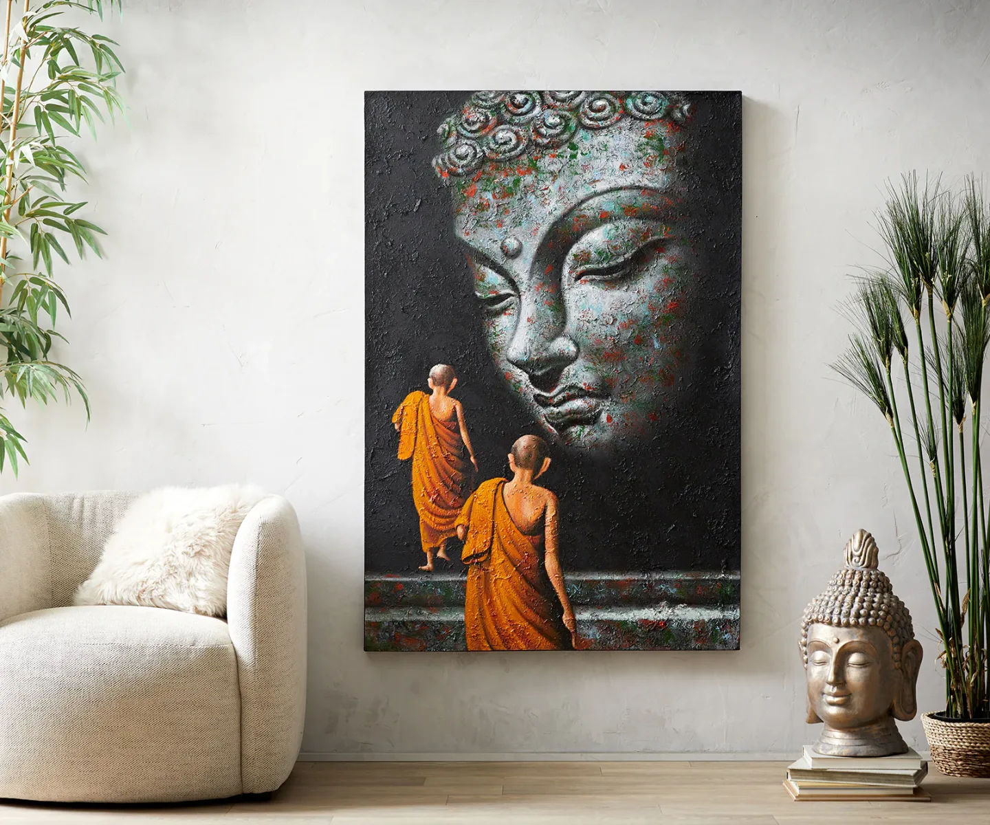 Gemälde Dafina 100x150 cm Mehrfarbig Acryl auf Leinwand
