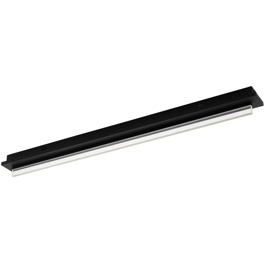 Eglo Deckenlampe Spadafora Schwarz Aluminium/Kunststoff/Stahl 8 cm 10 cm - Material: Aluminium/Stahl/Kunststoff - LED - Lichtfarbe: Warmweiss