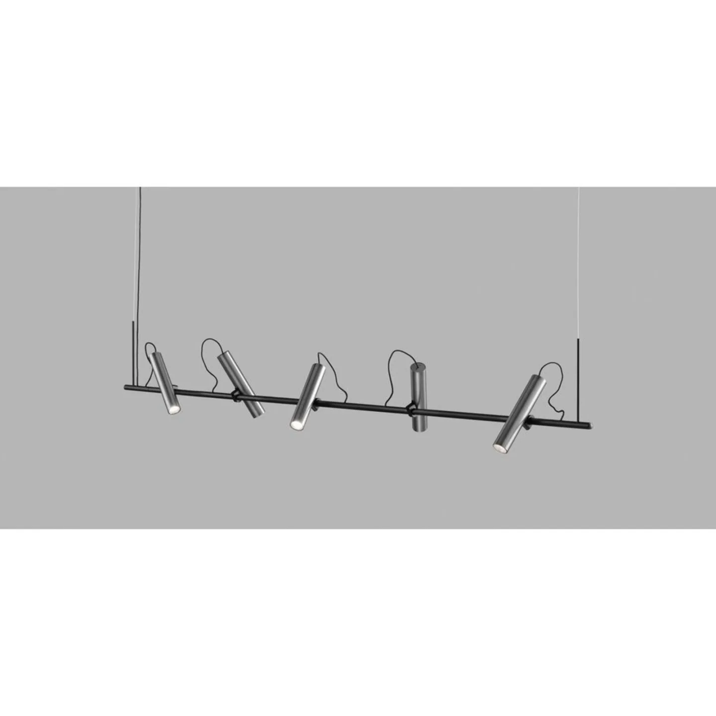 Spirit S2000 hengelampe, titanfarget, 200 cm - Light Point LIGHT-POINT - Stue - Aluminium