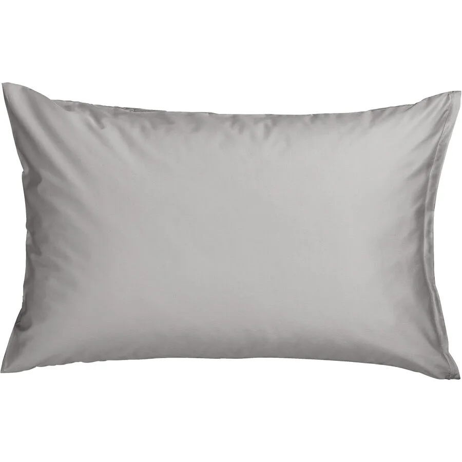 Kissenbezug Kos Silver Einfarbig Satin B 65 T 100 cm