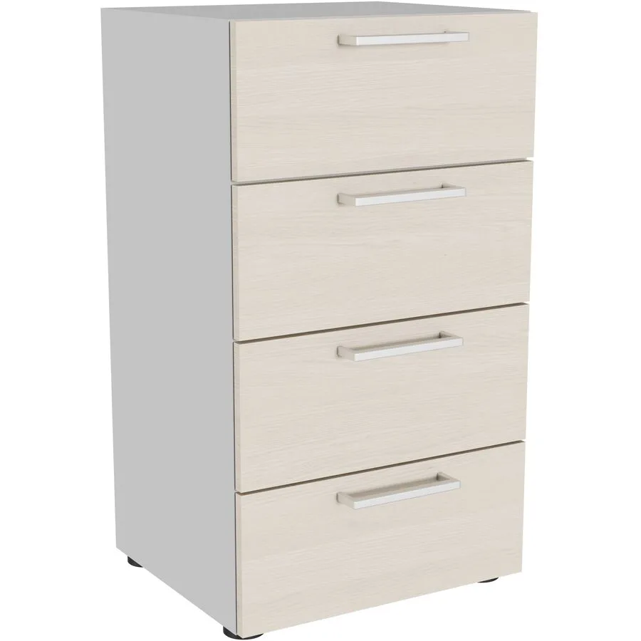 Kommode Window Braun/Grau Holzwerkstoff 41 cm 35 cm - Farbe: eiche hell/hellgrau - Möbel Konfigurator: Traummöbel individuell zusammenstellen -