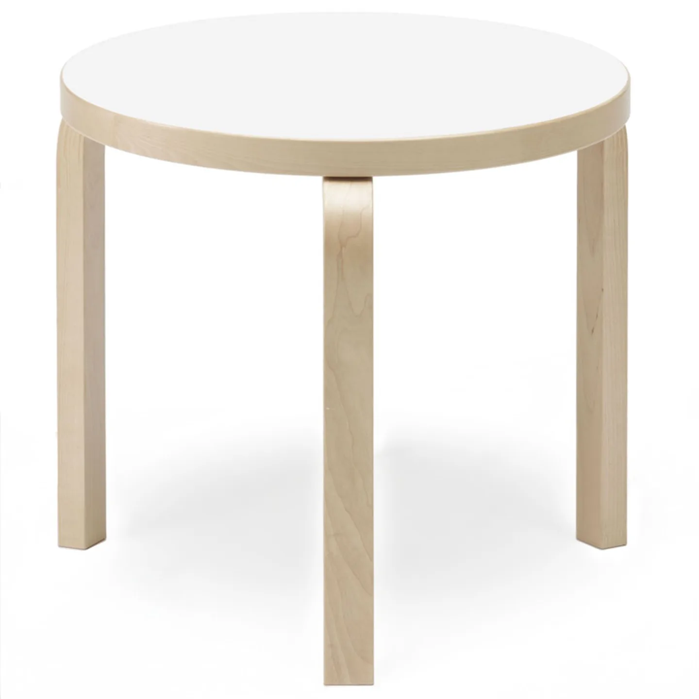 Artek - Bord 90D 48 cm vit laminat - Sidobord - Ilmari Tapiovaara