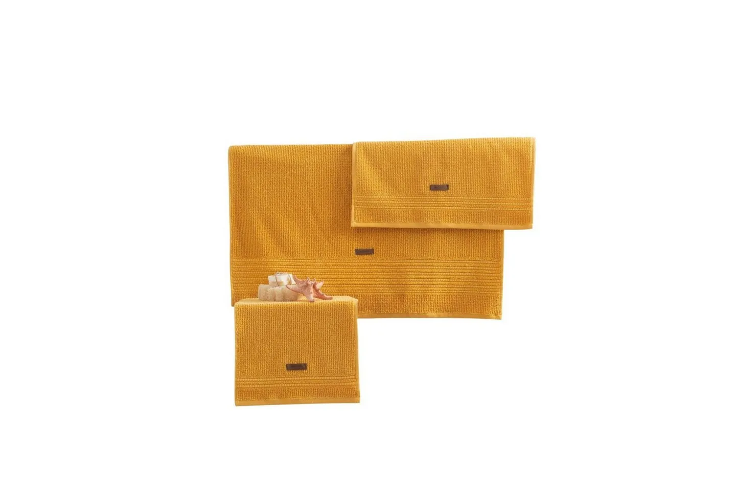 Handduksset (3 delar) Loraford Gul - Gul