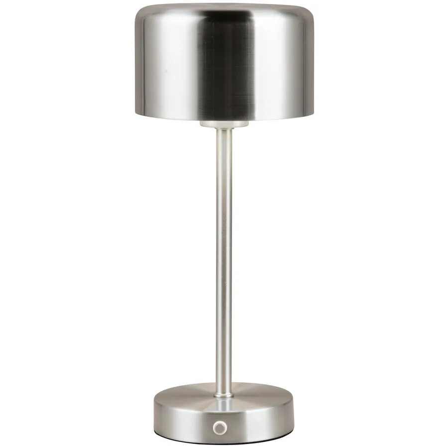 Tischlampe Feliks Silber Metall 30 cm - Farbe: Nickel matt - LED - LED Energiesparlampen