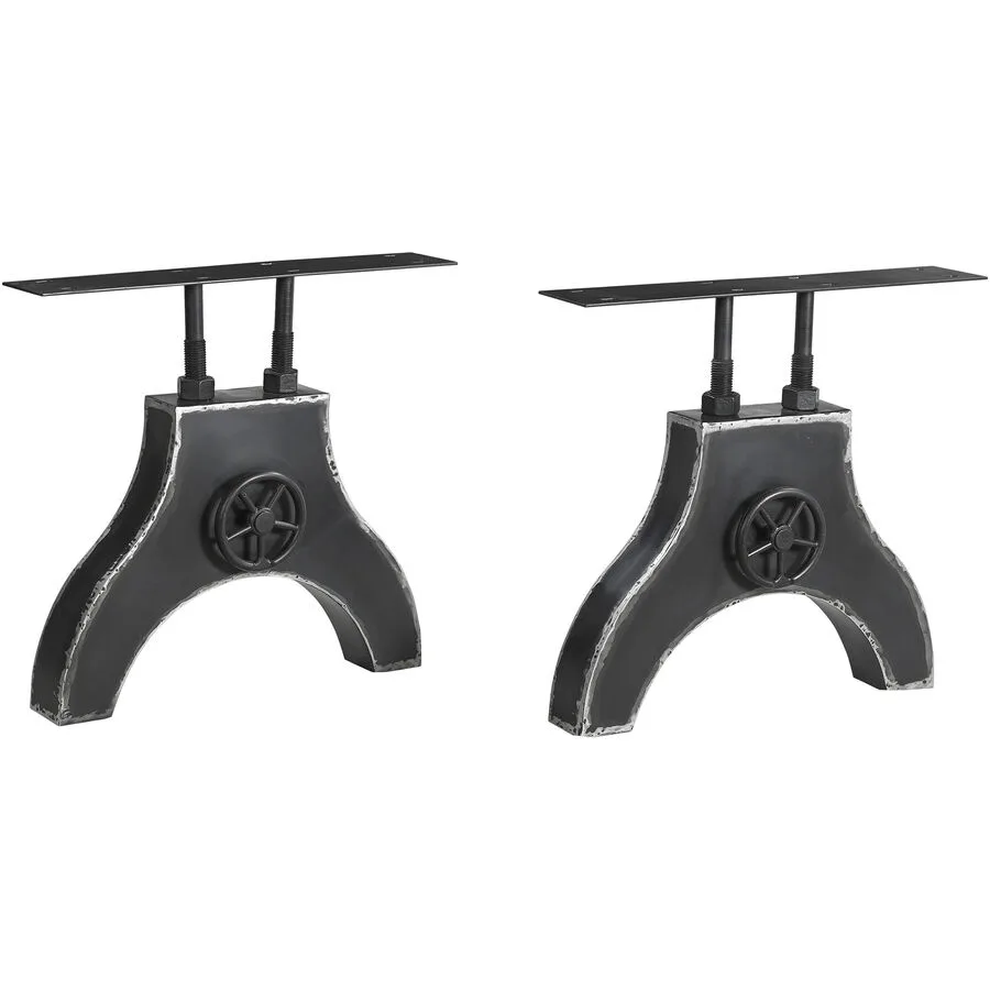 Tischgestell Parv Schwarz Metall 70 cm