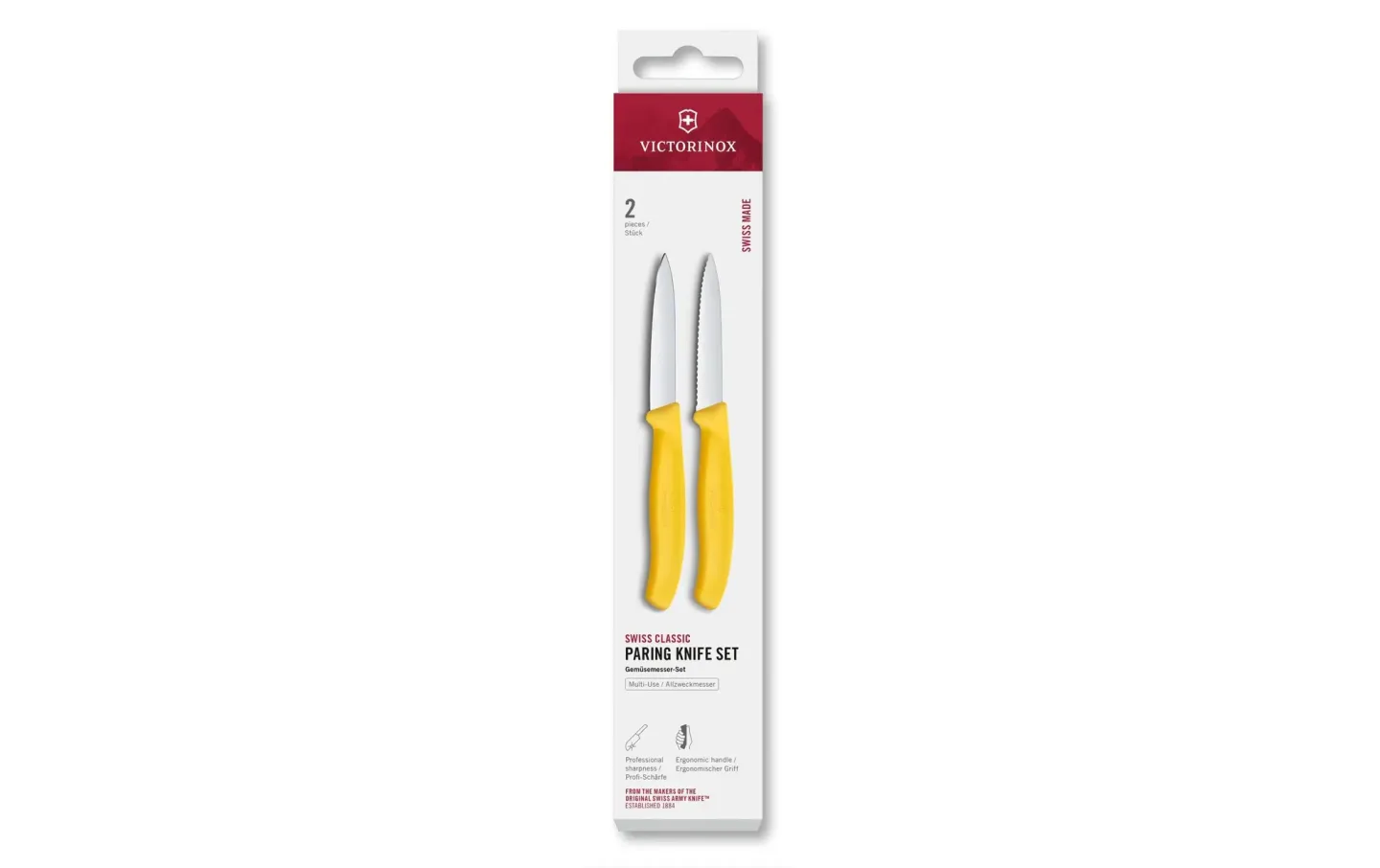 Alltron Messer-Set Swiss Classic, 8 cm, 2 Stück Von Victorinox Gelb | Schubiger Möbel