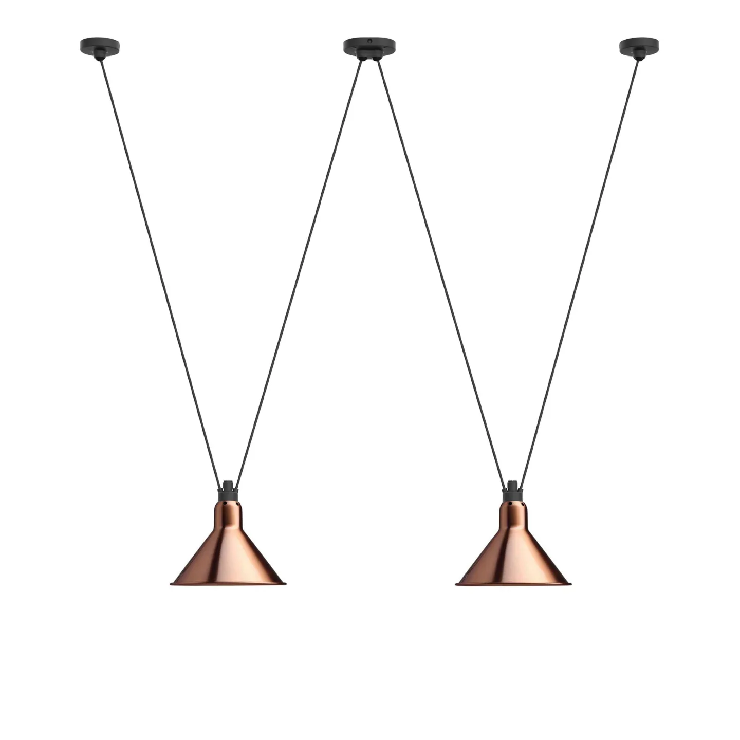 DCWéditions - Les Acrobates De Gras 324 L Conic Copper - Pendellampor - Bernard-Albin Gras - Koppar