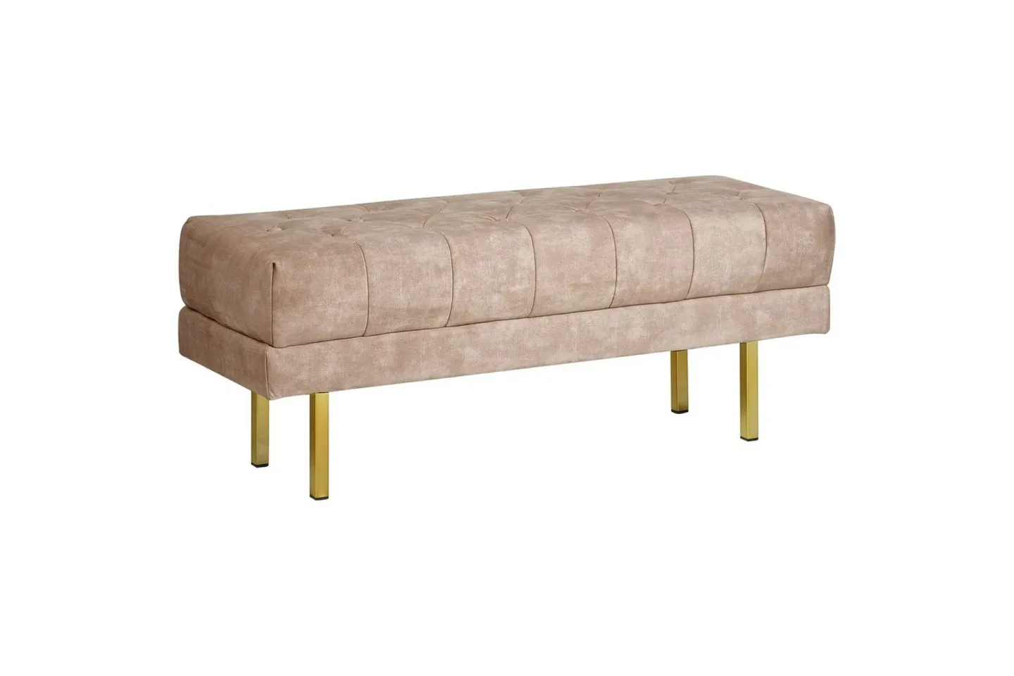 Sittbänk Roseville Taupe/guld - Taupe/guld