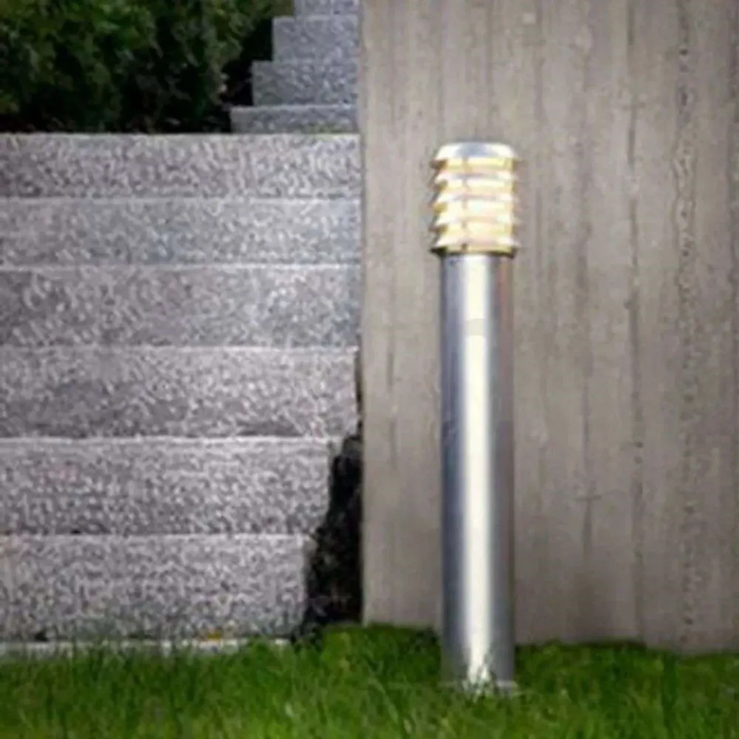 Alta pullert lampe, højde 85 cm, sølv, E27, galvaniseret – Norlys - Terrasse - Metal