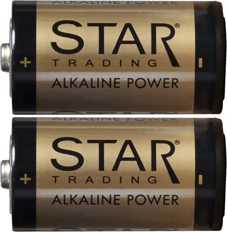 Star Trading - Batteri 2-p C 1,5V Power Alkaline - Tillbehör - Guld