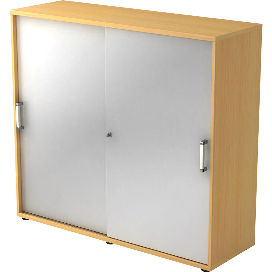 Aktenschrank Office silber Holzwerkstoff B 120 H 110 cm