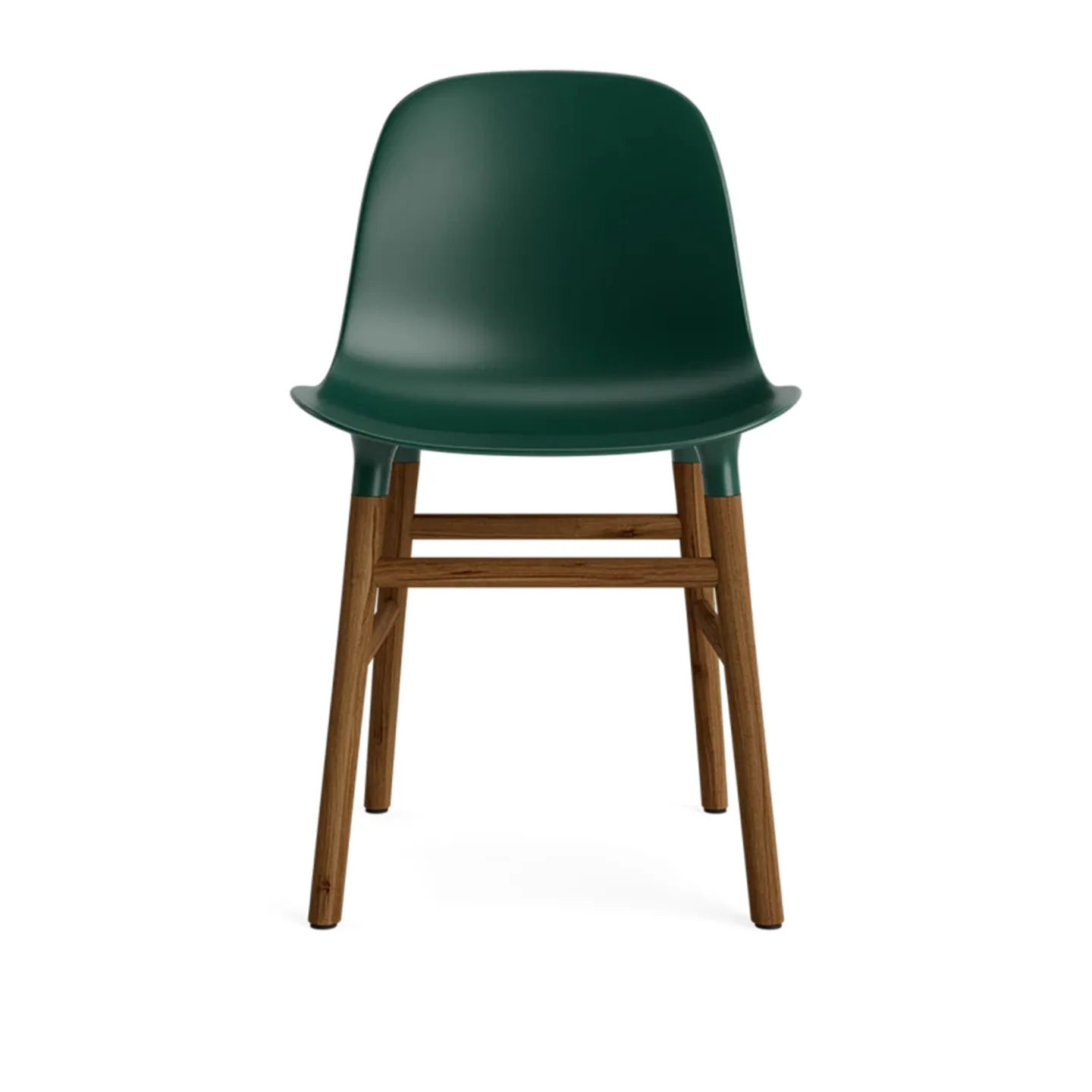 Normann Copenhagen - Form Chair Walnut Green - Matstolar - Simon Legald - Grön - Trä/Plast