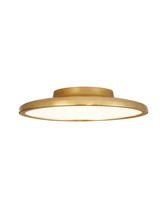 Dot 13" Flush Mount Natural Brass