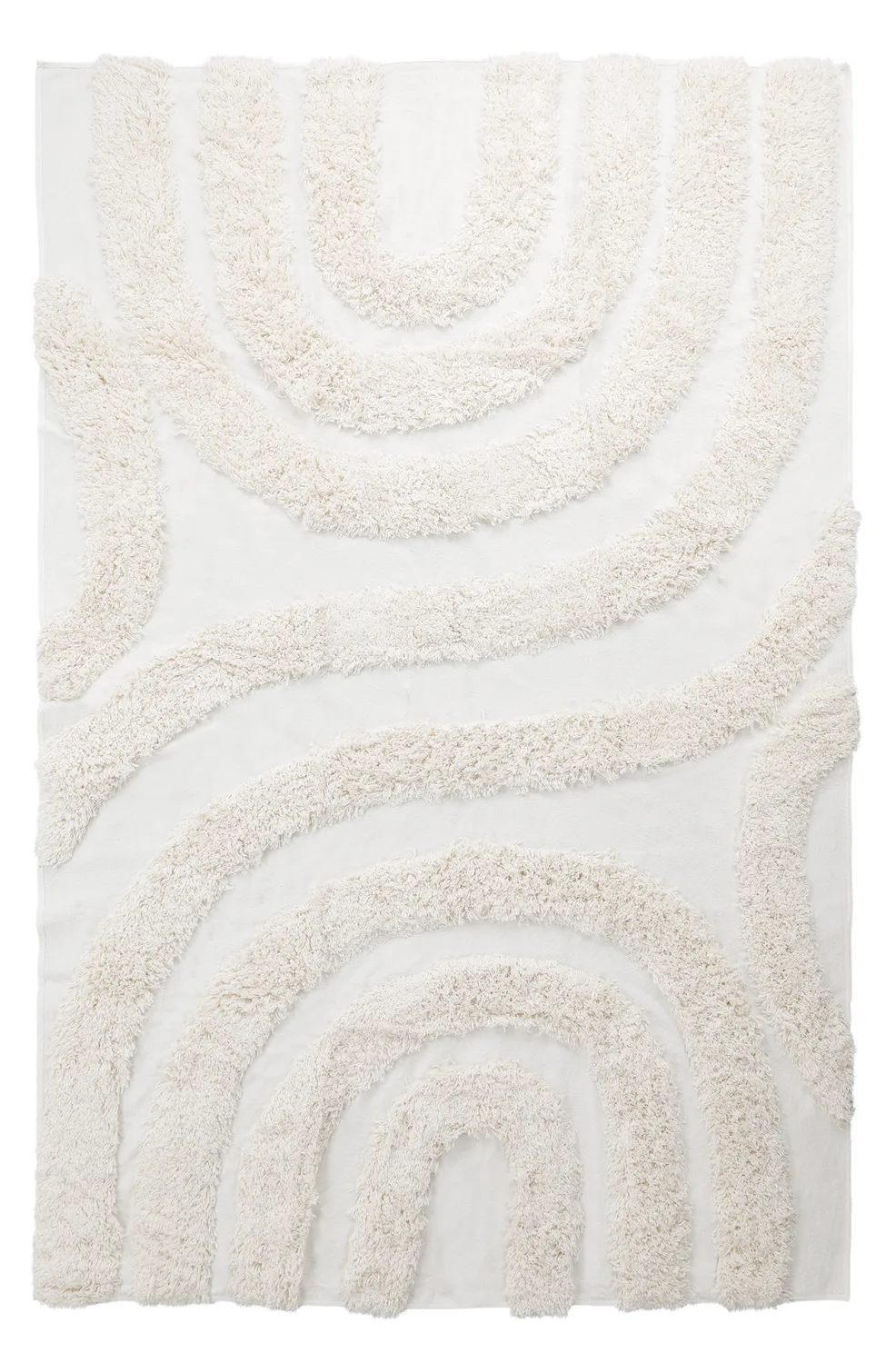 Ryetepper - Sivota Natural Cotton Shaggy (off-white) (Størrelse: 160 x 230 cm)