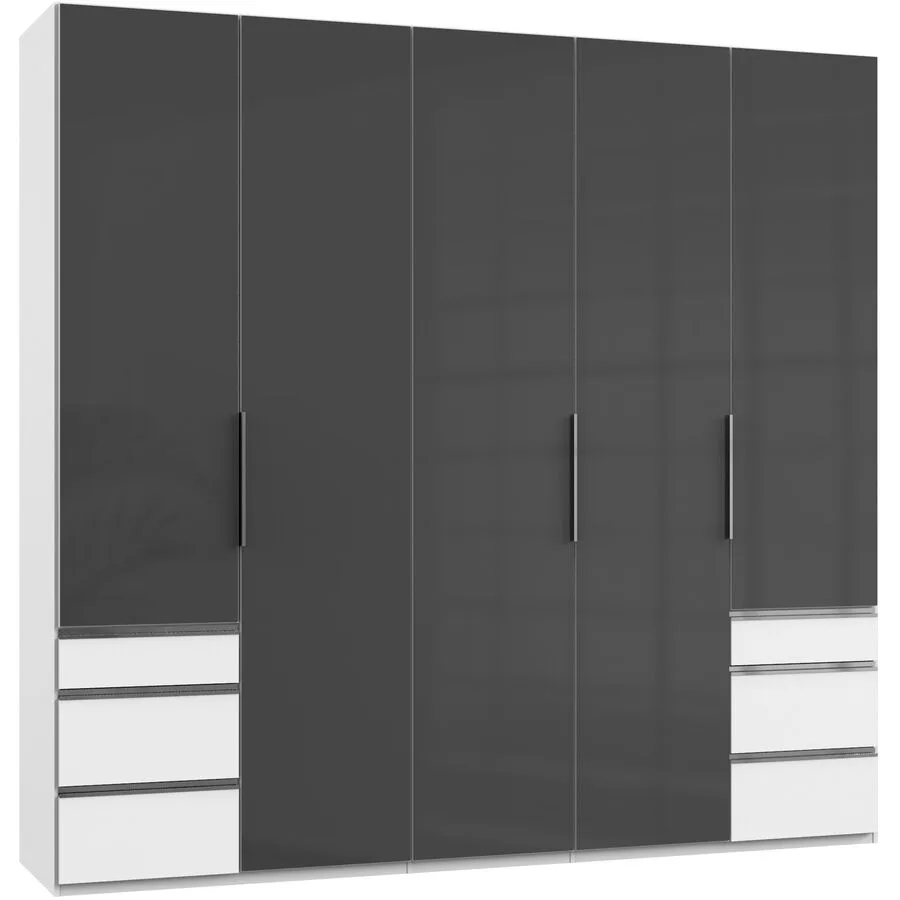 Kleiderschrank Sanko grau Holzwerkstoff B 250 cm
