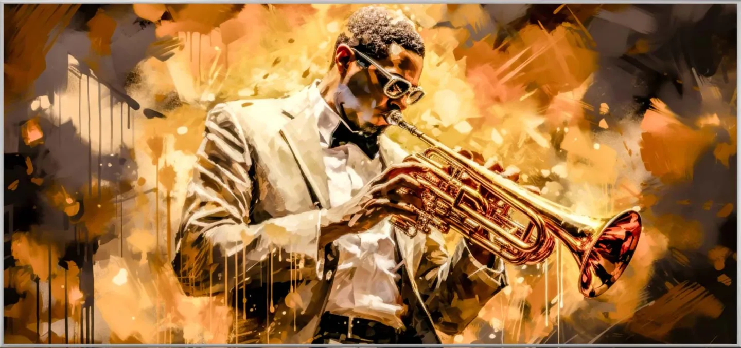 image LAND Bild mit Rahmen Golden Sounds | Schubiger Möbel