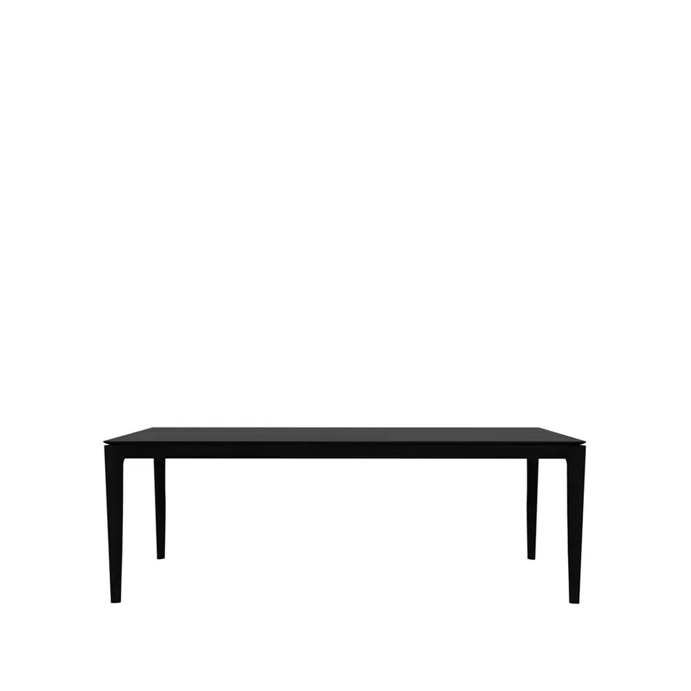 Ethnicraft Bok Esstisch 220x95 cm Schwarz gebeizte Eiche