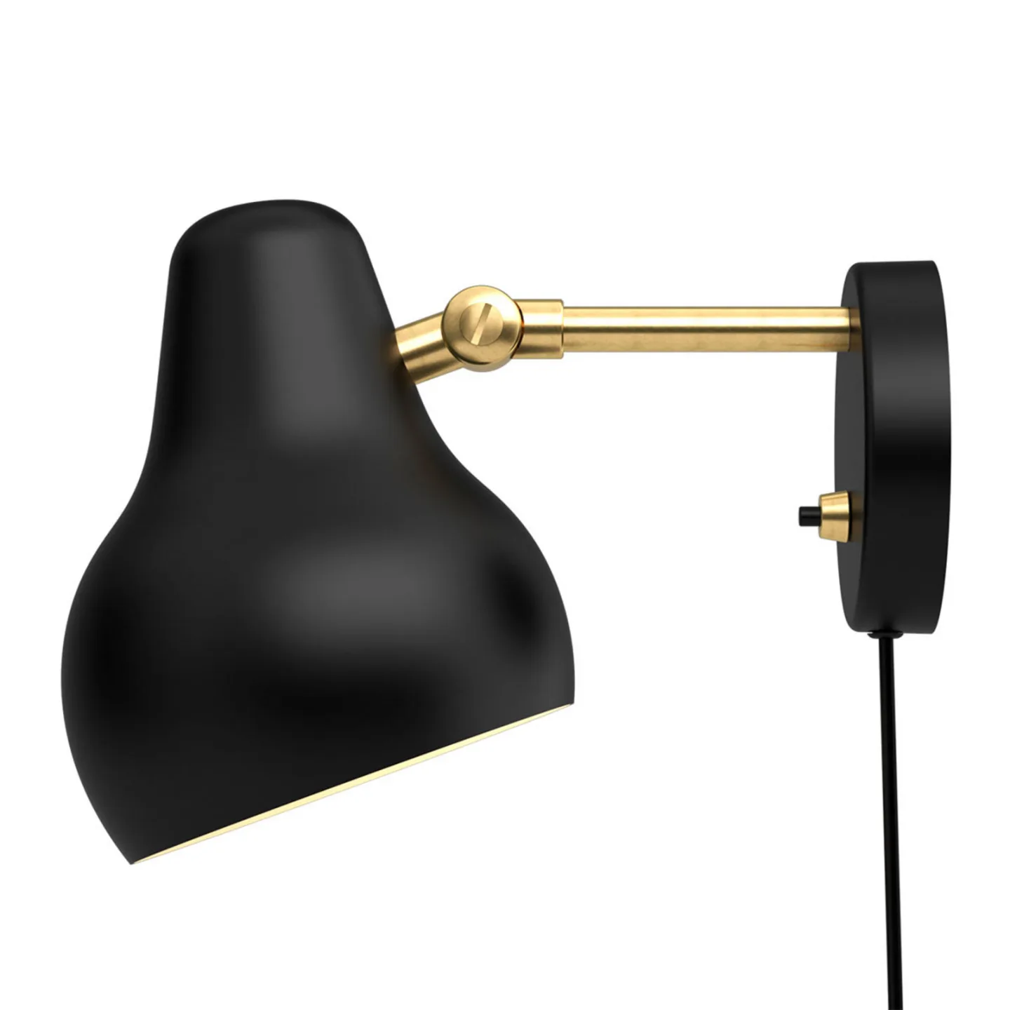 VL38 Wandleuchte Schwarz - Louis Poulsen - Wohnzimmer - Design - Metall - Einflammig