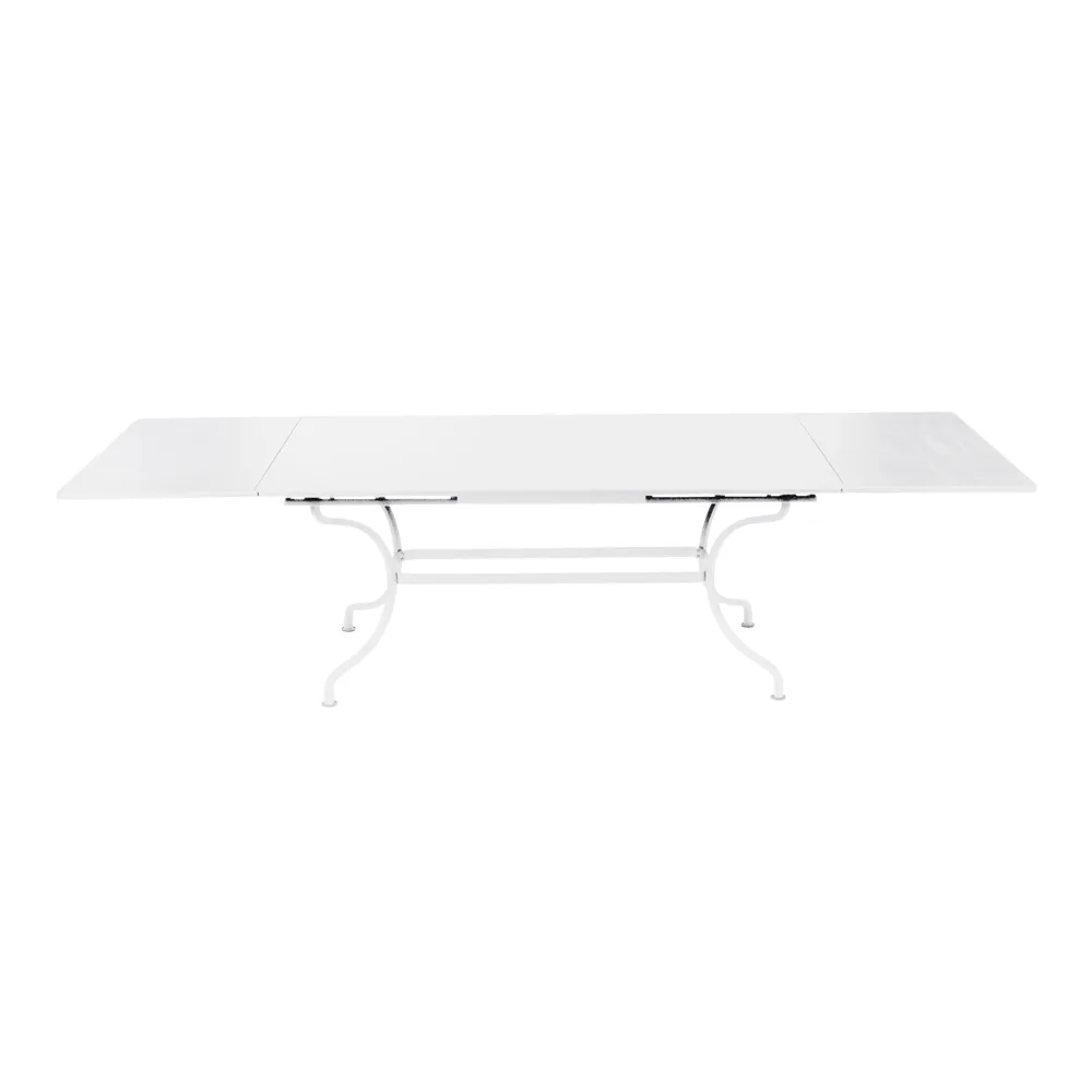 Fermob - Romane Table 200/300x100 cm Cotton White 01 - Matbord utomhus - Vit - Metall