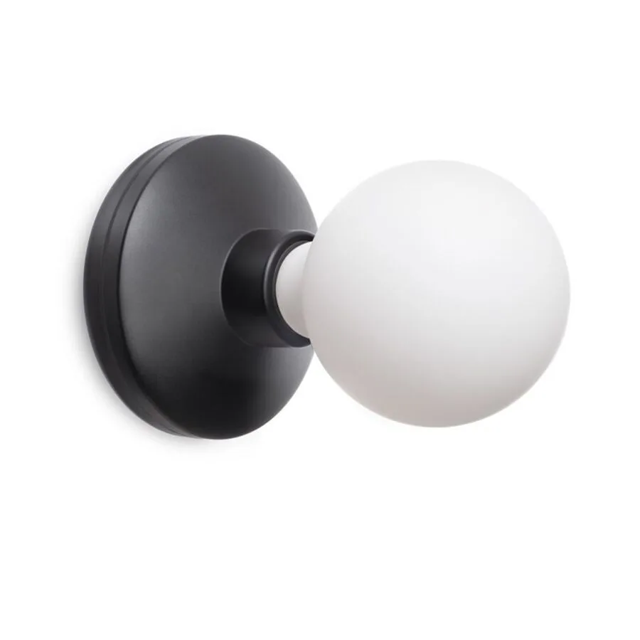 Beleuchtung Humble schwarz Aluminium/Glas B 12 cm - LED