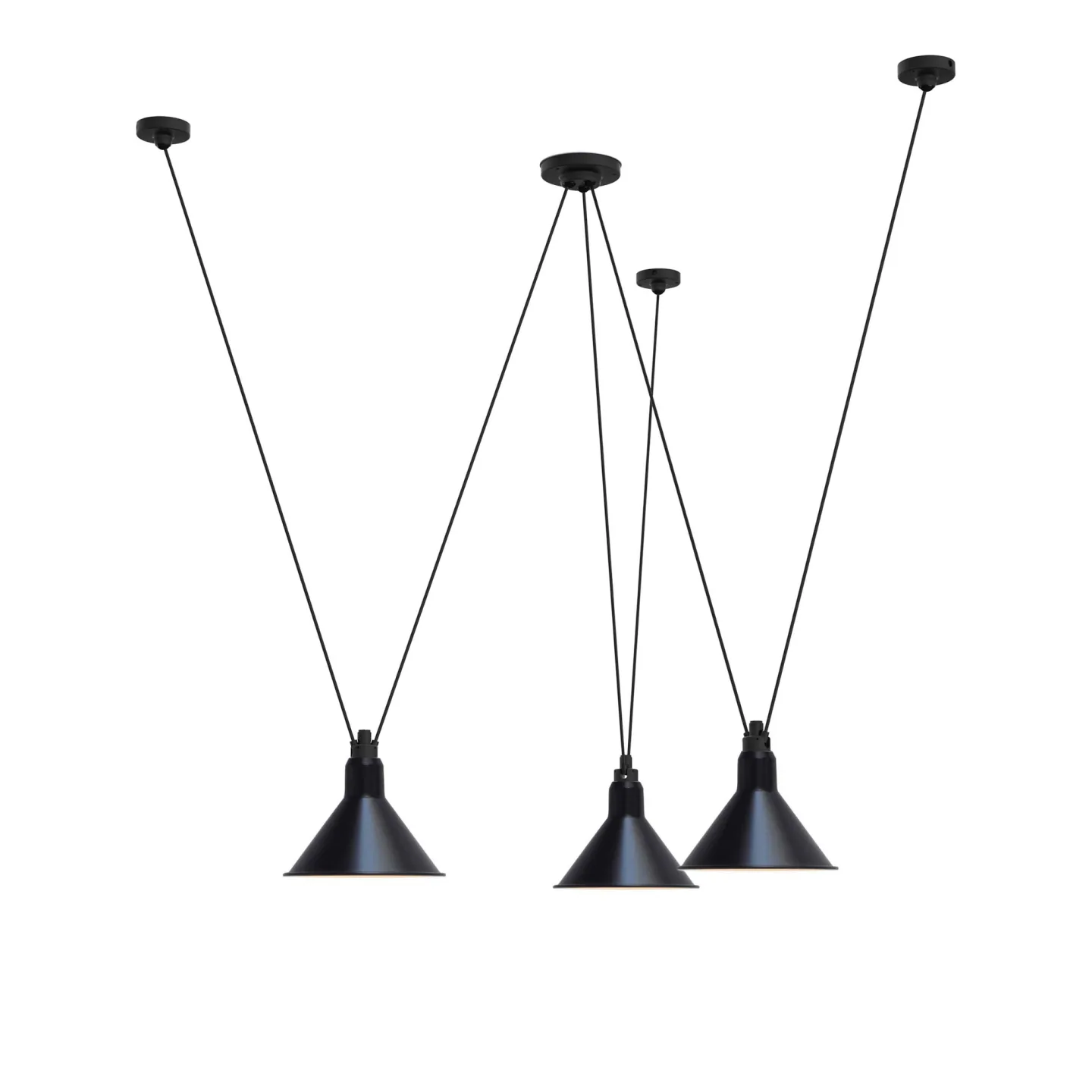 DCWéditions - Les Acrobates De Gras 325 XL Conic Black - Pendellampor - Bernard-Albin Gras - Svart