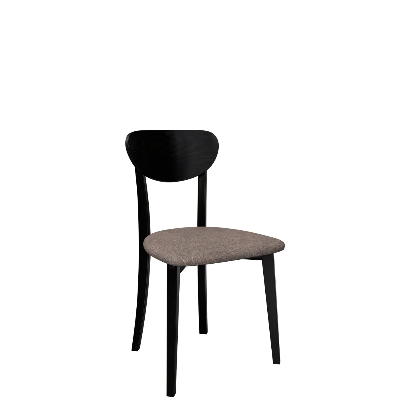 Esher Matstol - svart, brun
