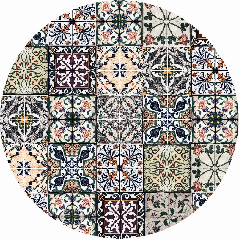 Rundt teppe - Tierra (multi) (Størrelse: Ø 160 cm)