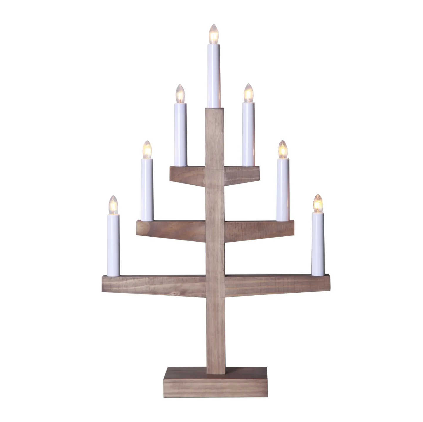 Star Trading - Trapp - Adventsljusstake - Brun