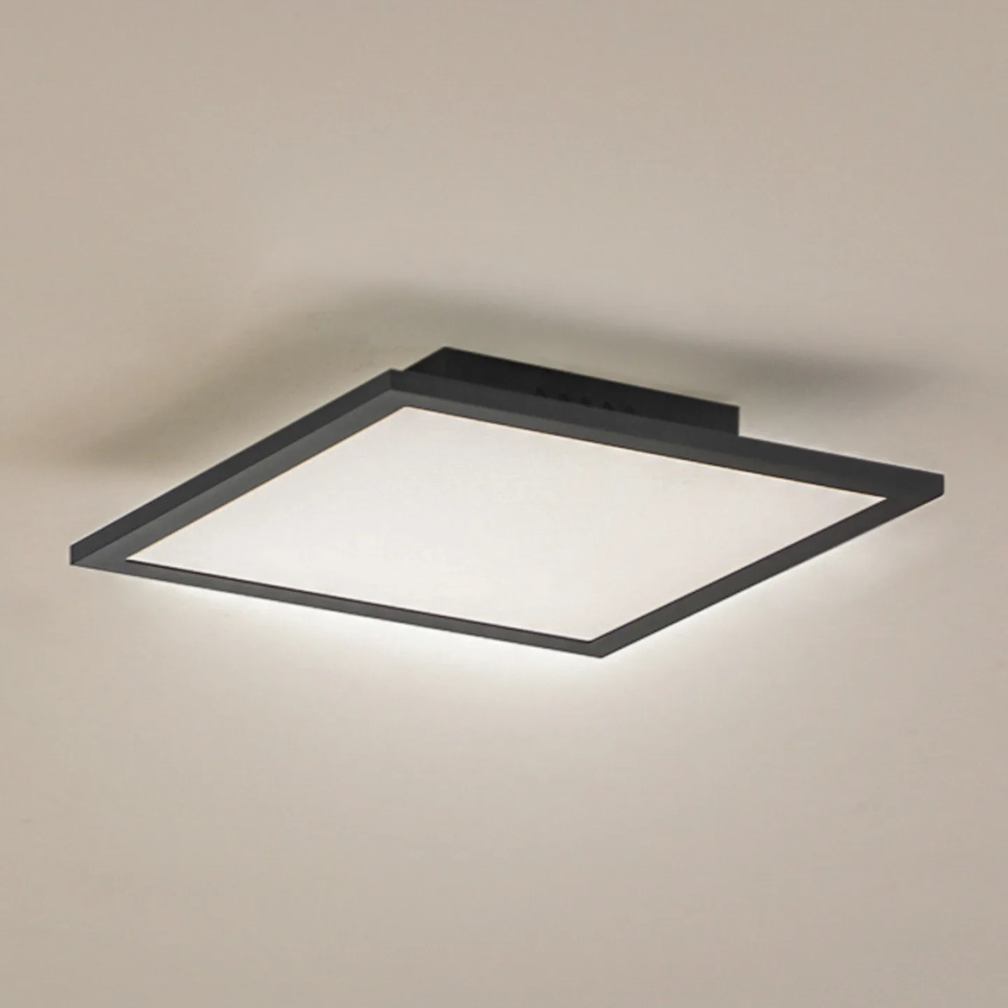 Enhife LED Deckenleuchte 29,5 cm Schwarz - Lindby - Arbeitszimmer / Büro - Modern - Aluminium - Eckig
