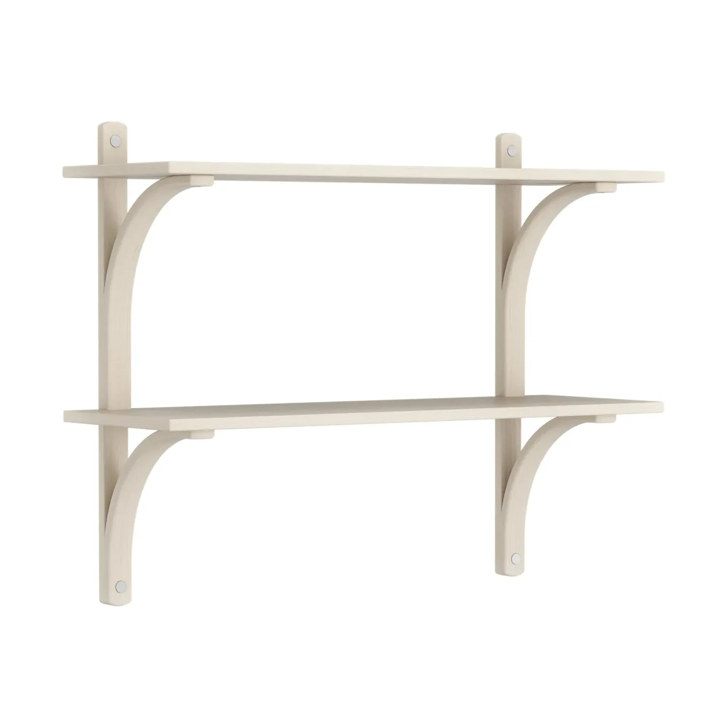 Swedese Levi Regal Weiß pigmentierte Esche-Edelstahl, 2‑teilig, 90 cm
