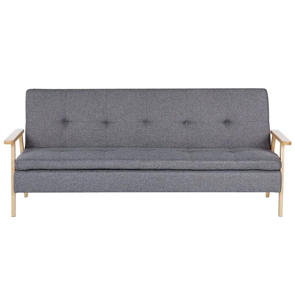 3-sits soffa Tjorn - Grå, ljust trä