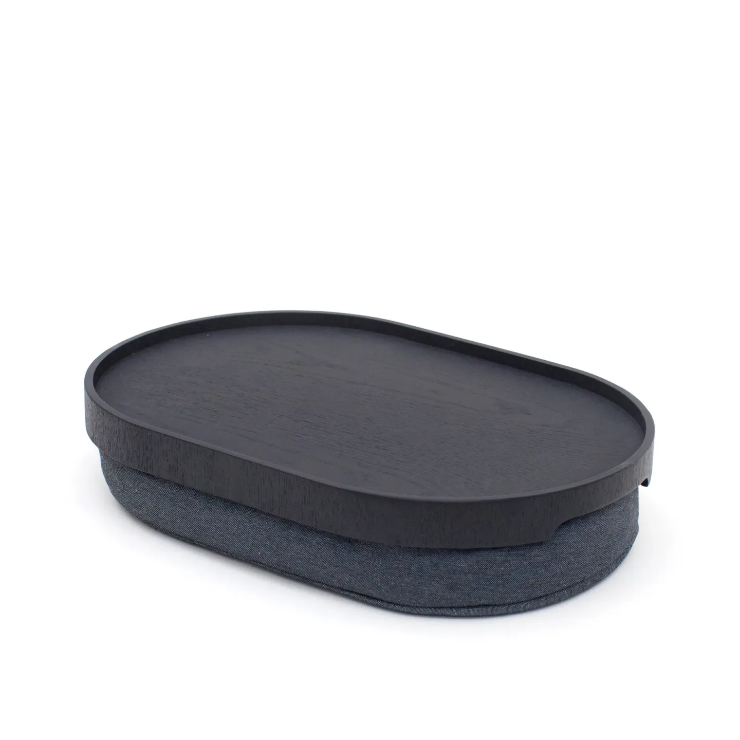Bosign CurveLine™ Anti-Rutsch Knietablett 39x26 cm Schwarz Weide-grau