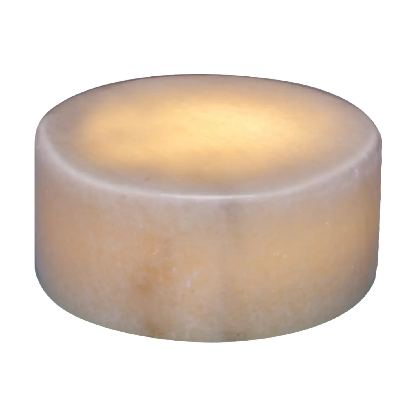 Unison Marble Tischleuchte Weiß glänzend, Ø8x4 cm