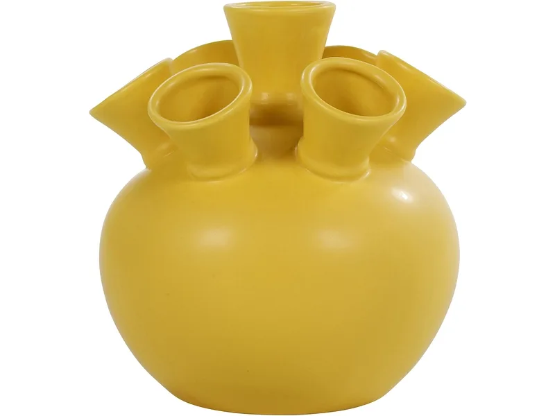 Vase DOMITILLE 20.5x19x21cm gelb