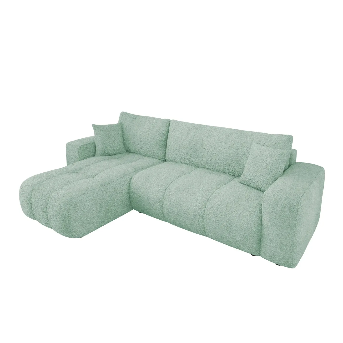 Flo Bäddsoffa med Divan 3-sits - Grön