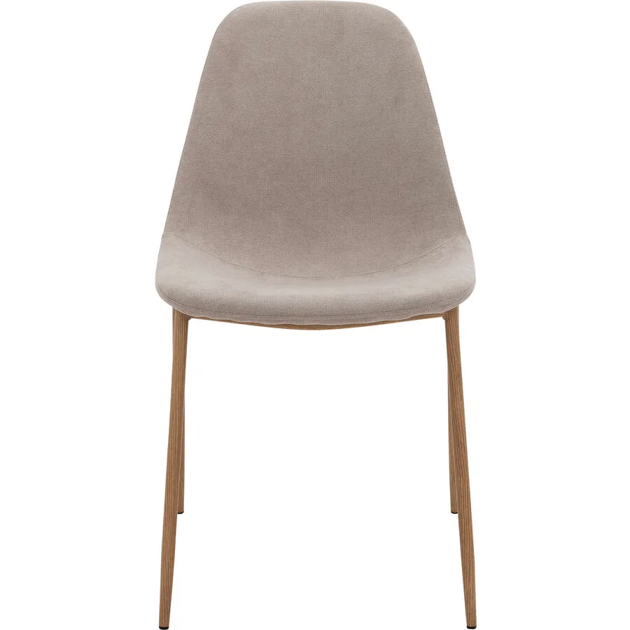 Schalenstuhl Maris Grau Stoff/Holz