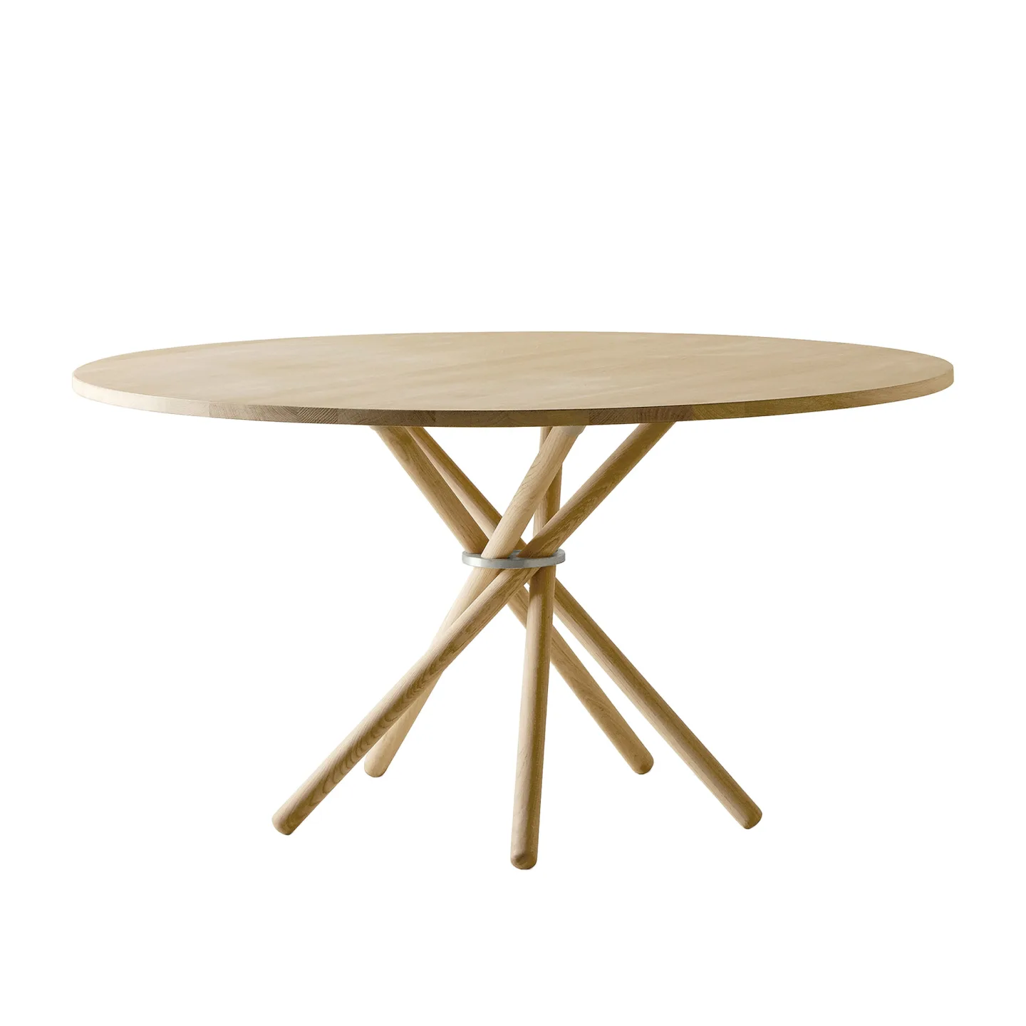 Eberhart Furniture - Hector 140 Dining Table / Oak Light / Alu Light - Matbord - Brun - Metall/Trä