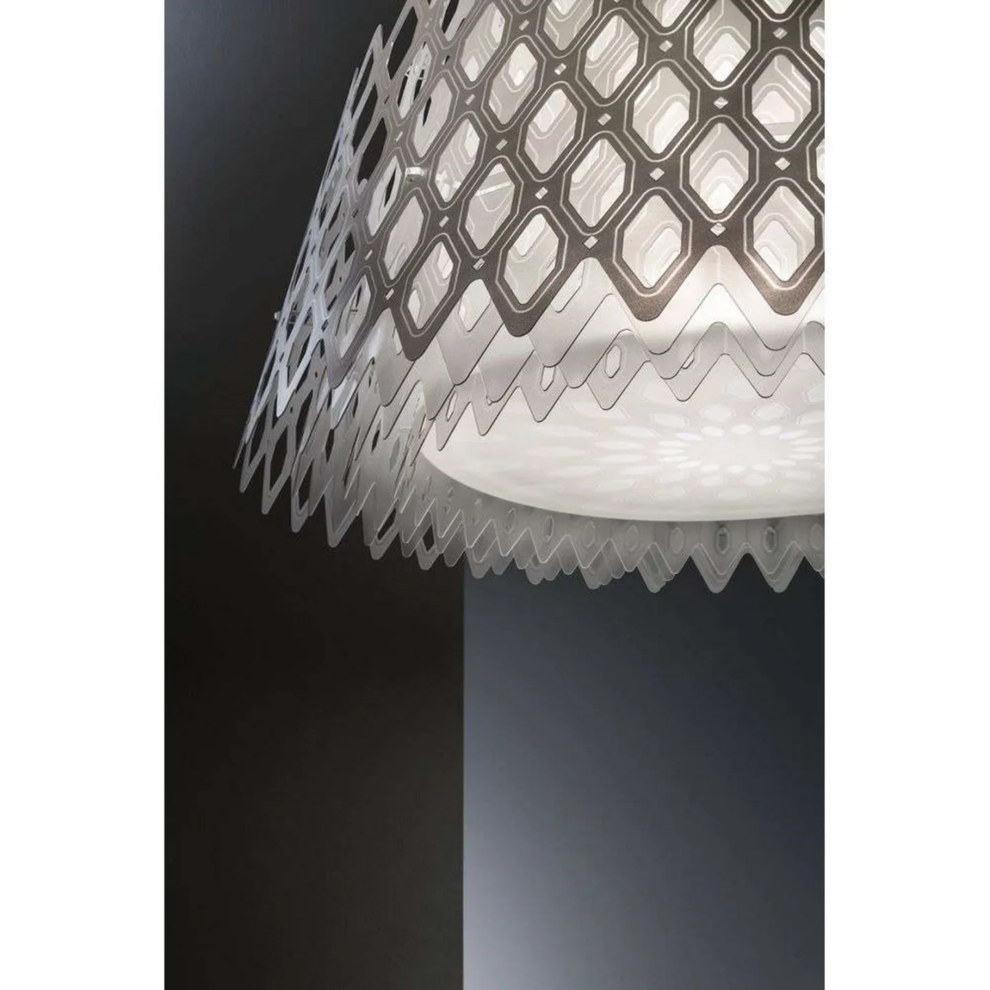 Charlotte Half Pendelleuchte White - Slamp - Esszimmer - Kunststoff