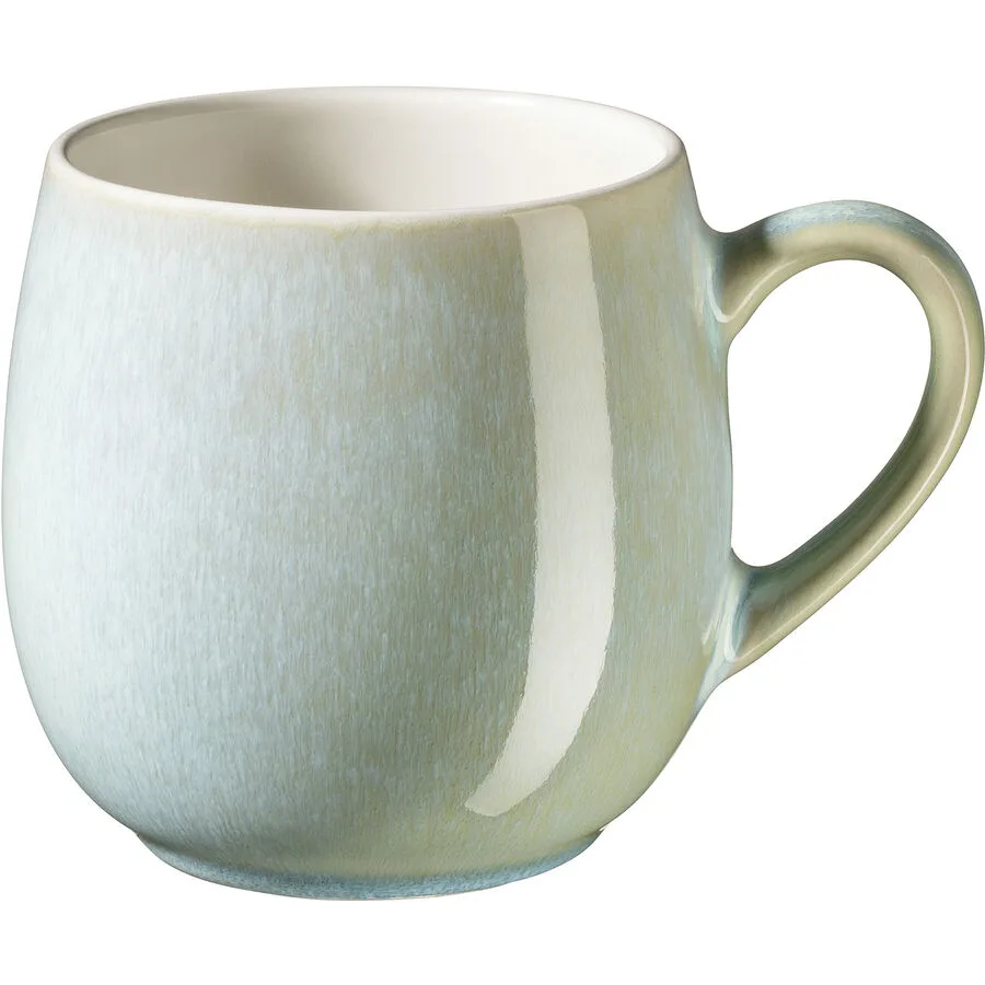Tassen-Set 4-teilig Türkis Steinzeug 360ml