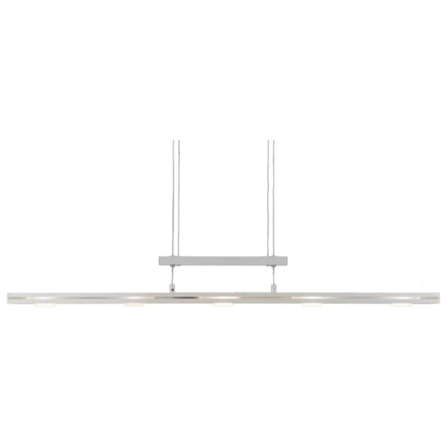Pendellampe Cico Silber Aluminium/Glas 100 cm 150 cm Höhenverstellbar (manuell) - LED - Lichtfarbe: Warmweiss - LED Energiesparlampen