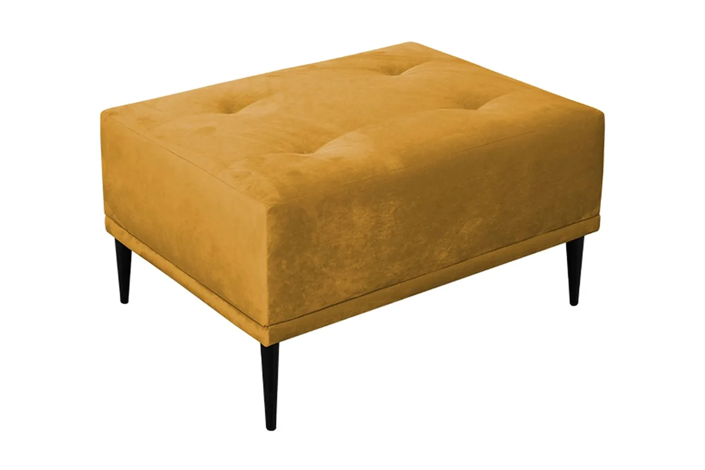 Rapale Fotpall - Sammet/Gul