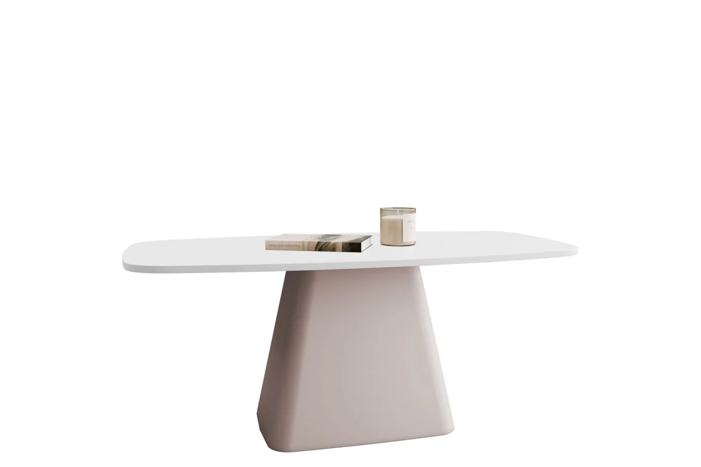 Meylor Soffbord 120 cm - Vit/Beige