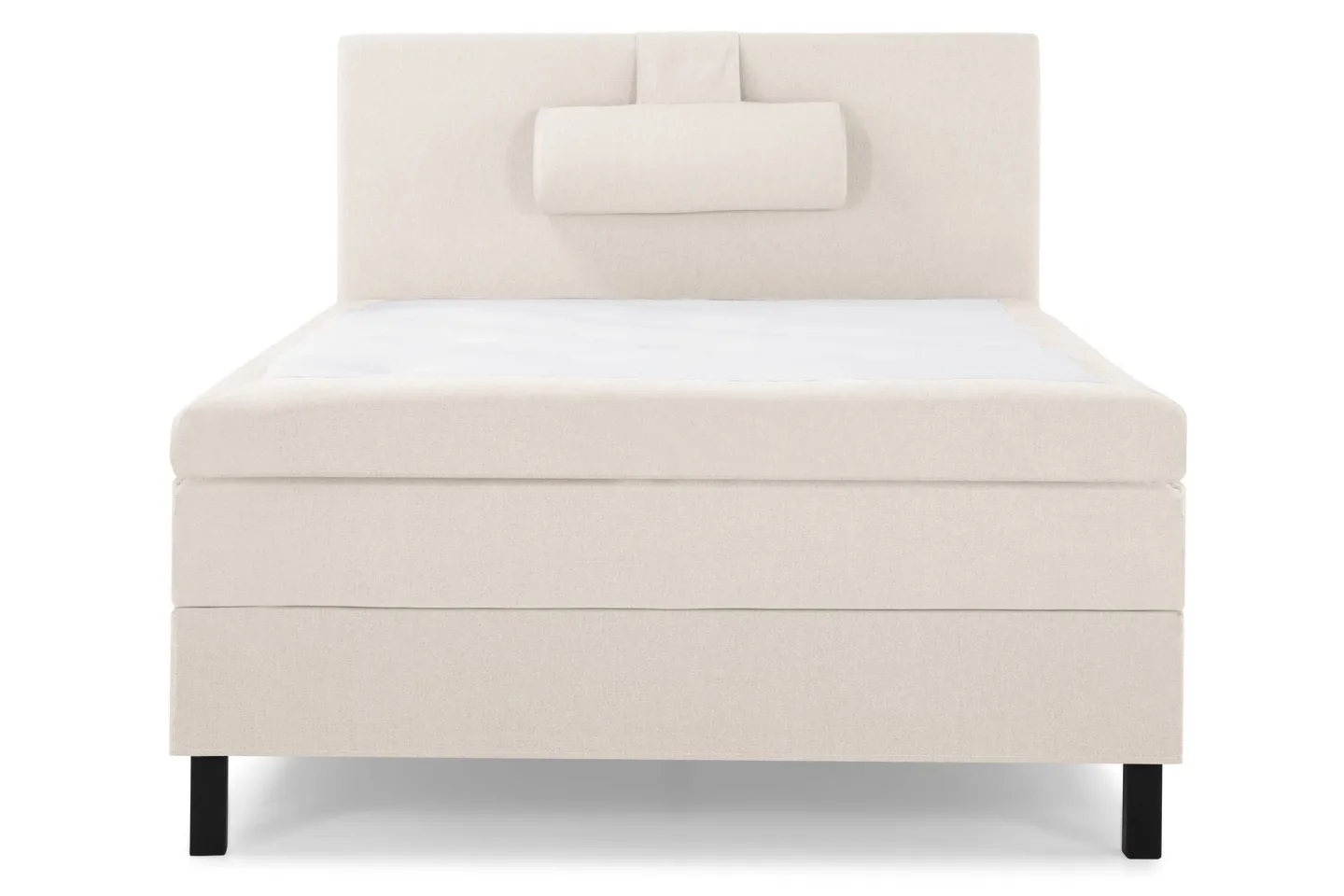 Lucky Komplett Sängpaket 120x200 Polyeter Slät Sänggavel - Nackkudde Stor Beige