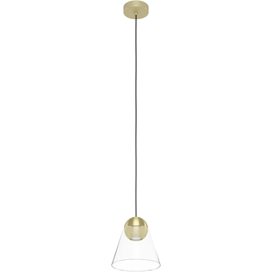 Eglo Pendellampe Cerasella Messing gebürstet/smoky Stahl B 20 cm