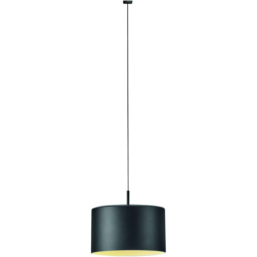 Designer-Pendellampe Bankamp Strada Pro Grand Metal schwarz dimmbar D 20 cm - LED - Lichtfarbe: Extra warmweiss - Material: Aluminium/Acryl -