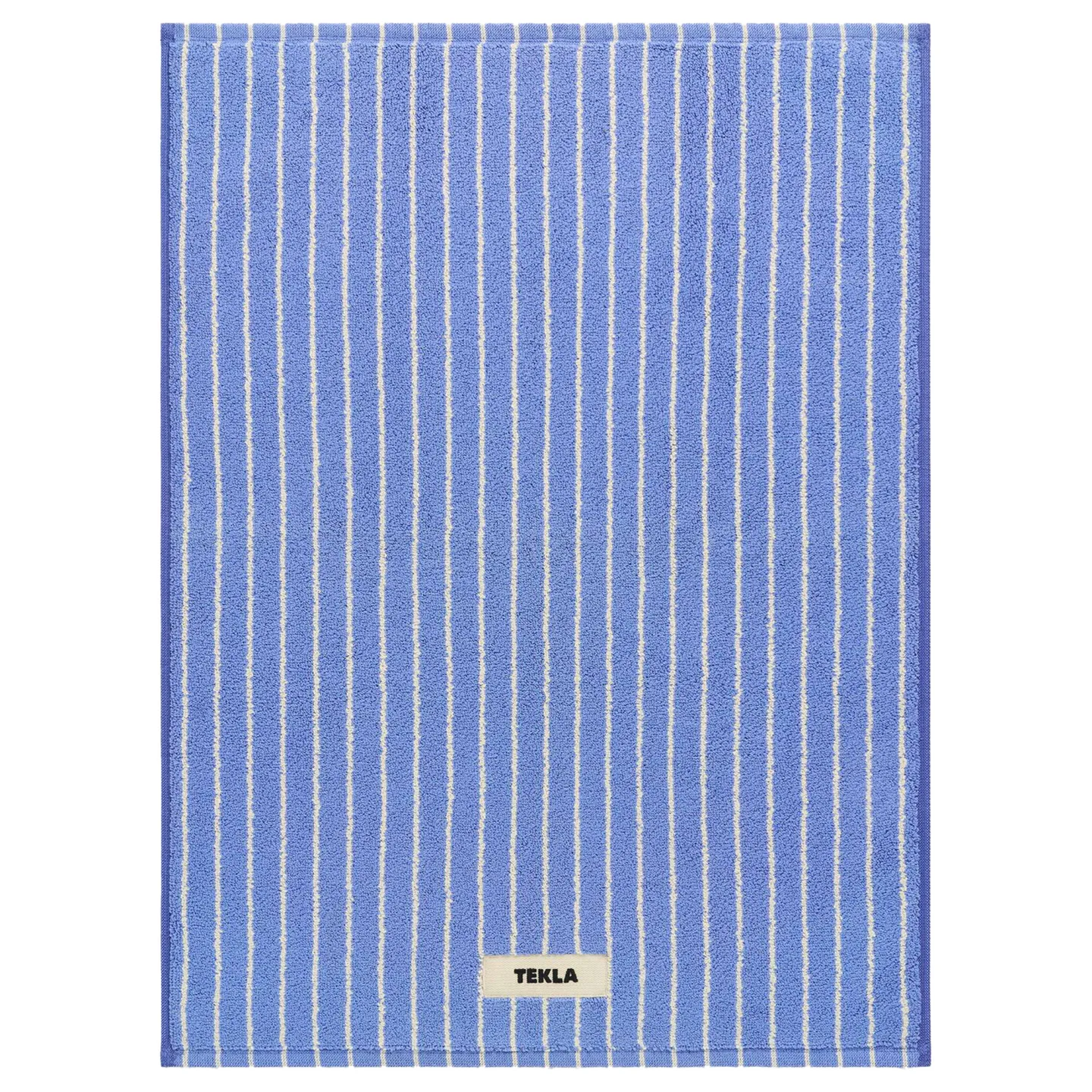 Tekla - Terry Clear Blue Stripes badrumsmatta 50 x 70 cm - Bomullsmattor